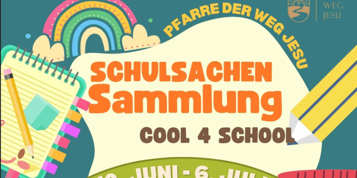 Schulsachen-Sammlung der Firmlinge Leopoldau und Herz Jesu Töllergasse