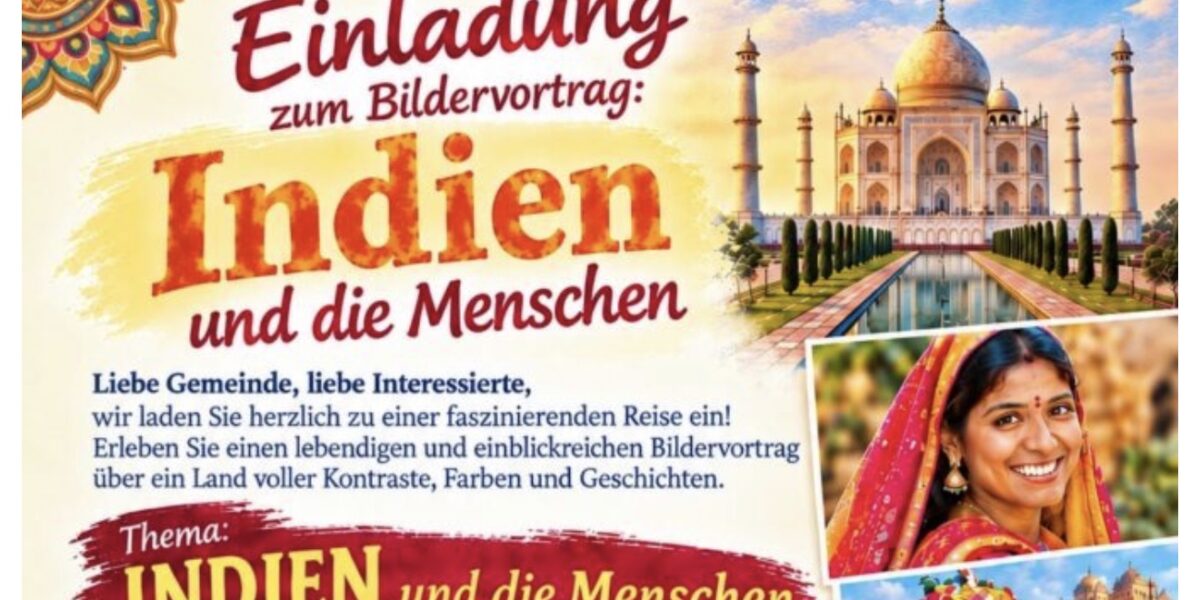 Bildervortrag „Indien und die Menschen“ in der Pfarre Töllergasse